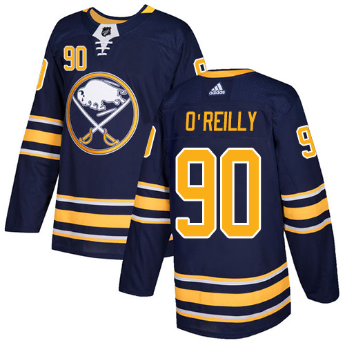 Men Adidas Buffalo Sabres #90 Ryan O Reilly Navy Blue Home Authentic Stitched NHL Jersey->calgary flames->NHL Jersey